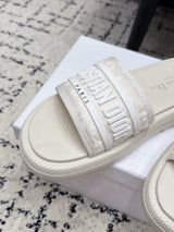 Dior 26/ Latest Dway Collection Embroidered Platform Sandals
