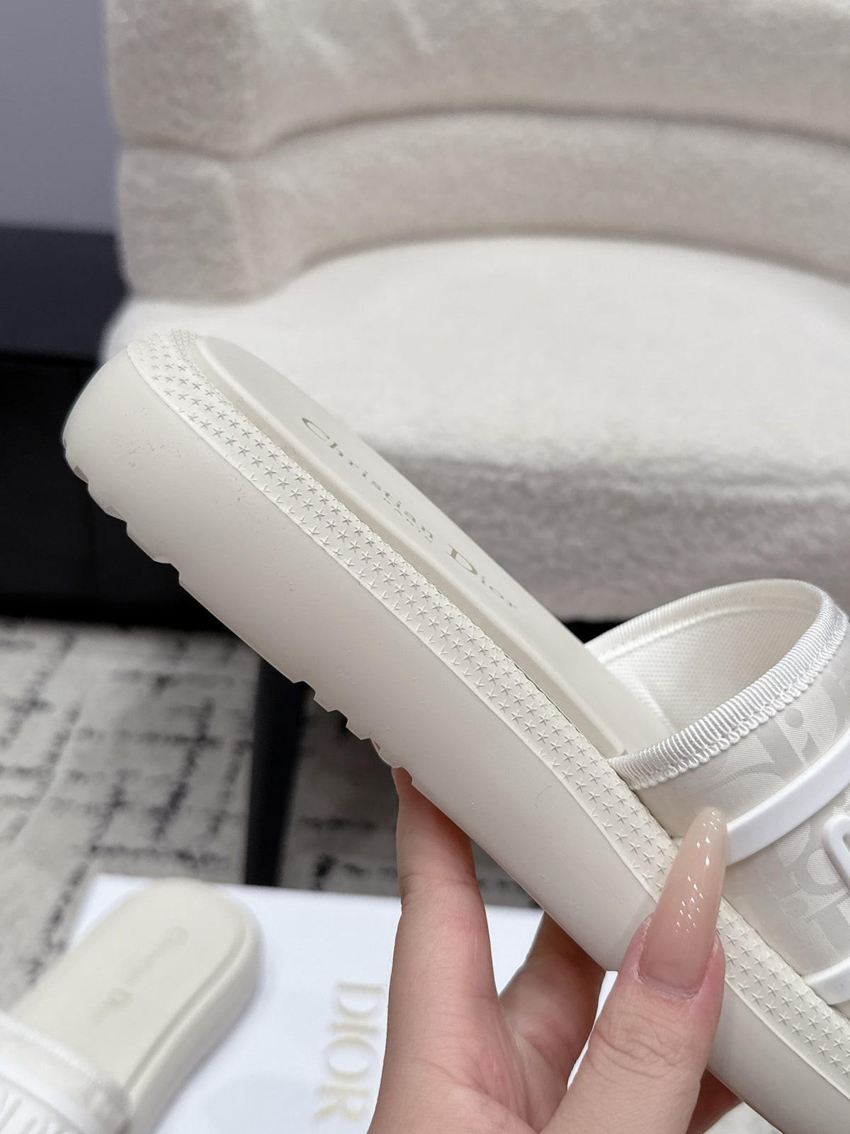 Dior 26/ Latest Dway Collection Embroidered Platform Sandals