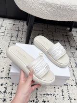 Dior 26/ Latest Dway Collection Embroidered Platform Sandals