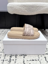 Dior 26/ Latest Dway Collection Embroidered Platform Sandals