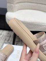 Dior 26/ Latest Dway Collection Embroidered Platform Sandals