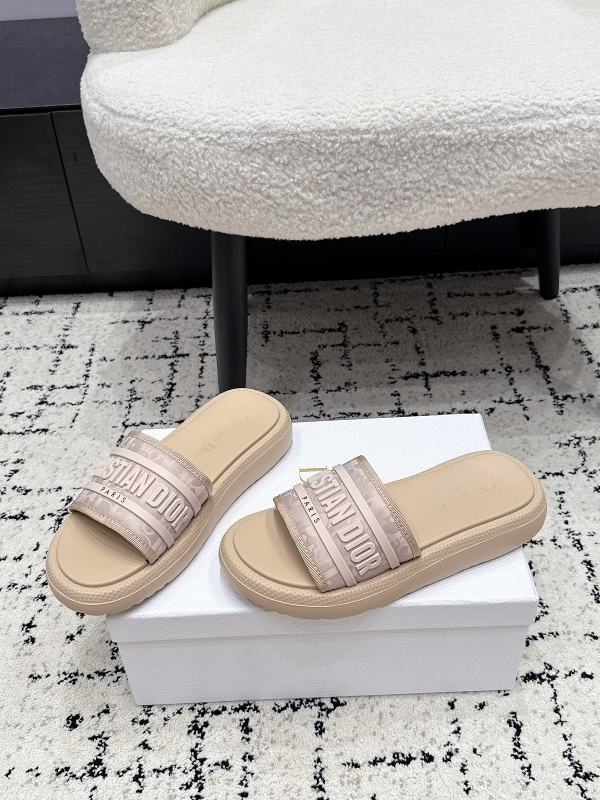 Dior 26/ Latest Dway Collection Embroidered Platform Sandals