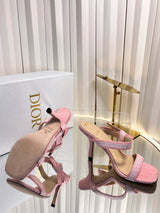 High-quality J'ADIOR strappy sandals, Dior 2026 Spring/Summer latest color Macrame