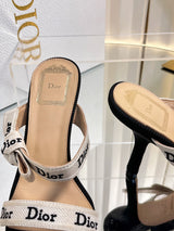 High-quality J'ADIOR strappy sandals, Dior 2026 Spring/Summer latest color Macrame