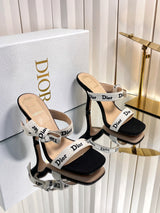 High-quality J'ADIOR strappy sandals, Dior 2026 Spring/Summer latest color Macrame