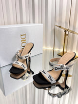 High-quality J'ADIOR strappy sandals, Dior 2026 Spring/Summer latest color Macrame