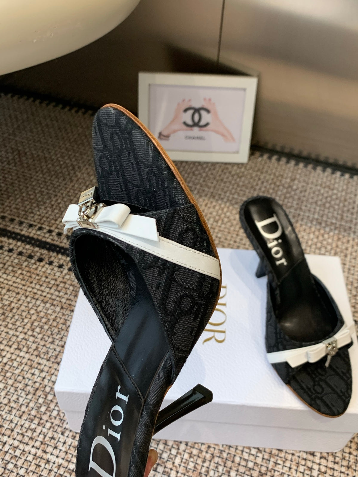 Dior 2026 SS Summer New Vintage Keychain High-Heeled Slippers