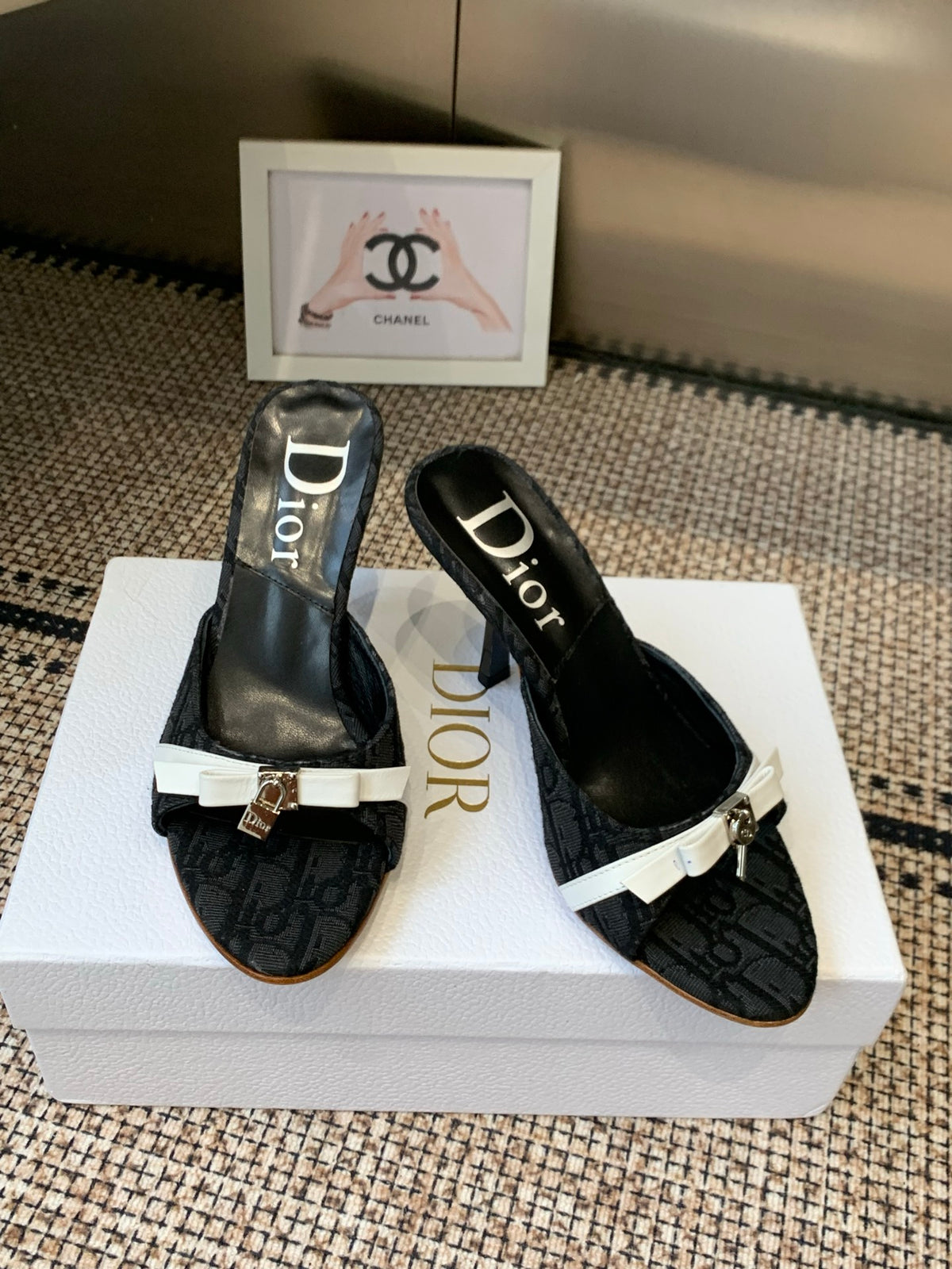 Dior 2026 SS Summer New Vintage Keychain High-Heeled Slippers