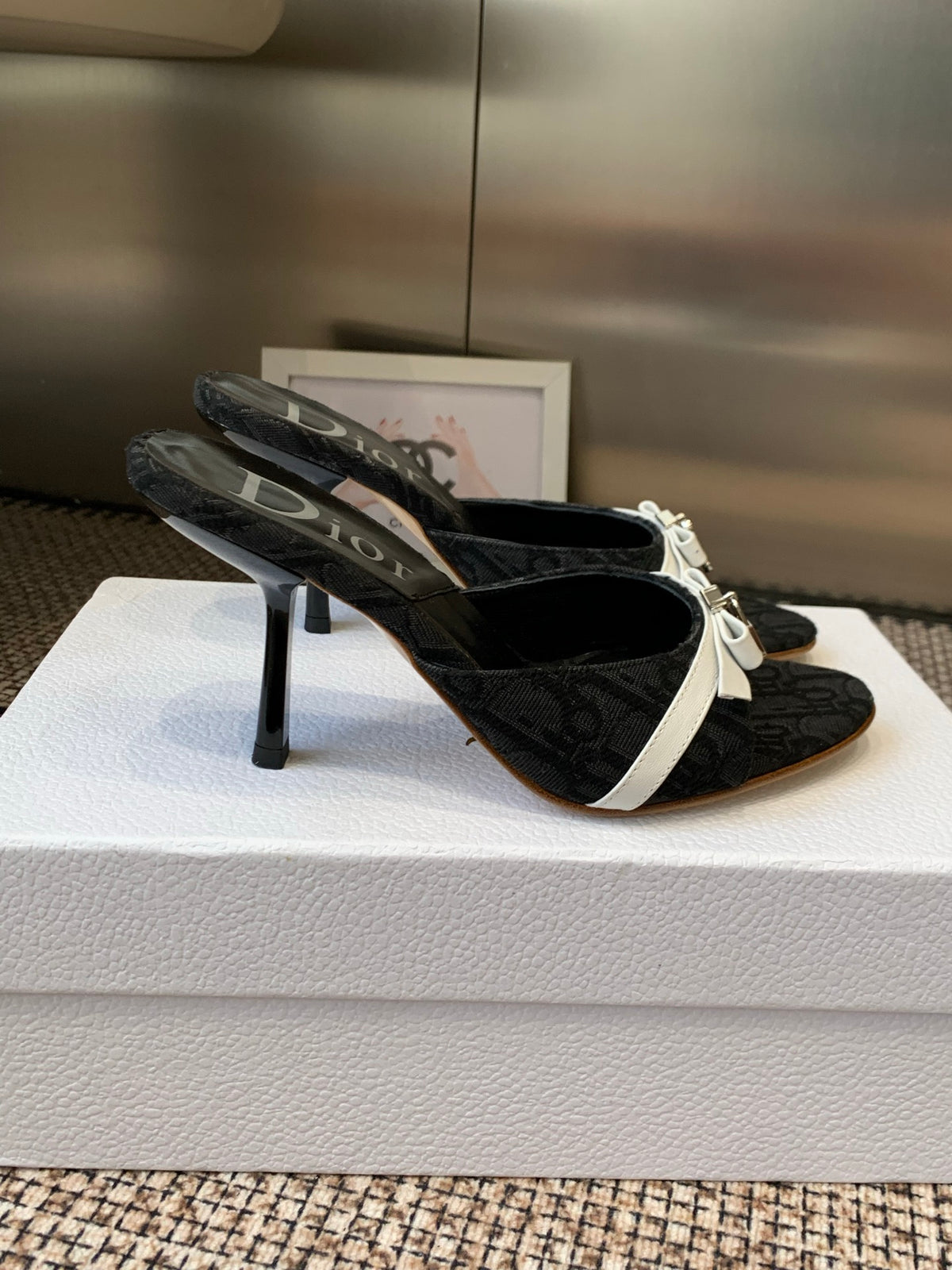 Dior 2026 SS Summer New Vintage Keychain High-Heeled Slippers