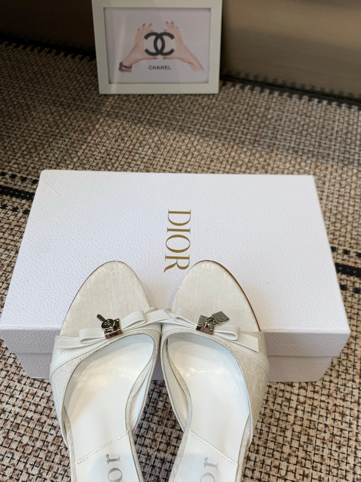 Dior 2026 SS Summer New Vintage Keychain High-Heeled Slippers
