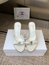 Dior 2026 SS Summer New Vintage Keychain High-Heeled Slippers