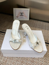 Dior 2026 SS Summer New Vintage Keychain High-Heeled Slippers