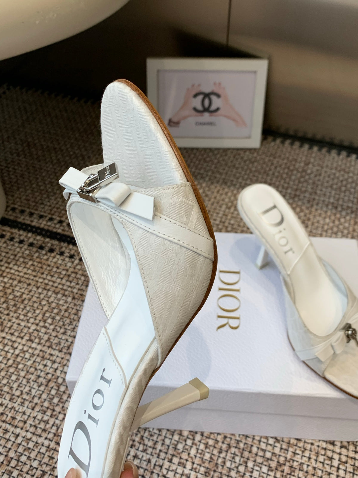 Dior 2026 SS Summer New Vintage Keychain High-Heeled Slippers