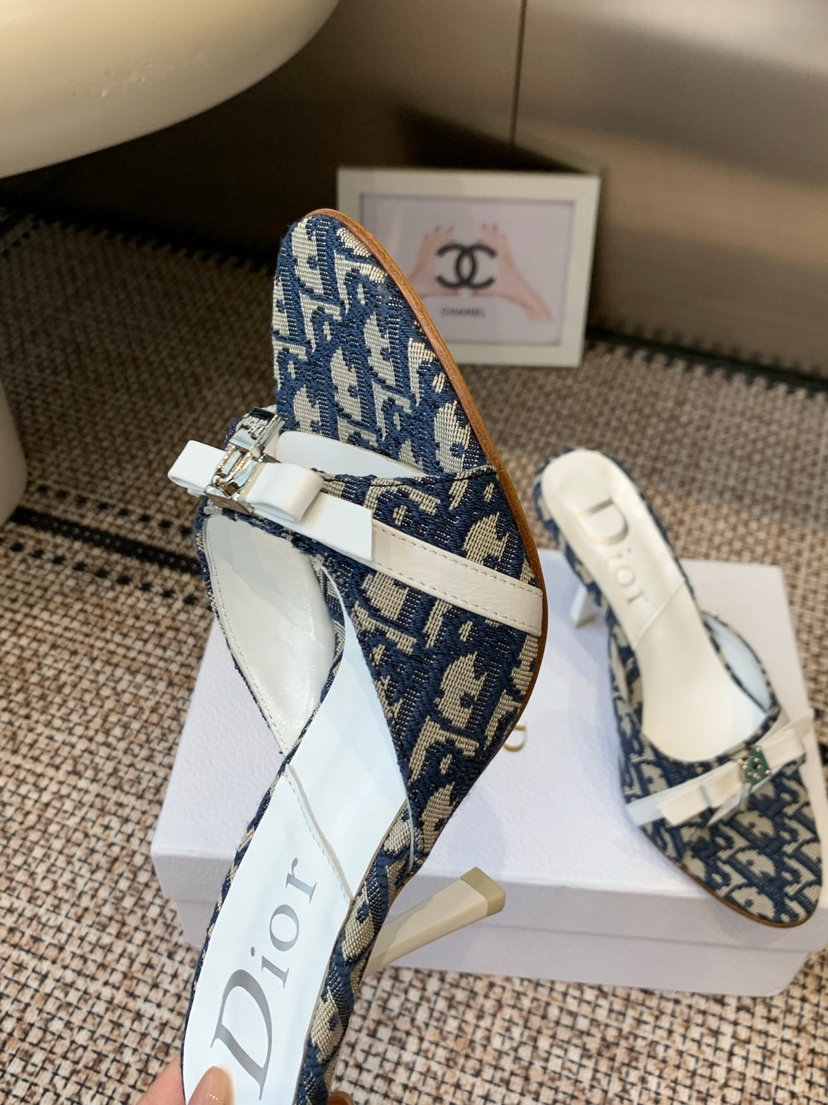 Dior 2026 SS Summer New Vintage Keychain High-Heeled Slippers