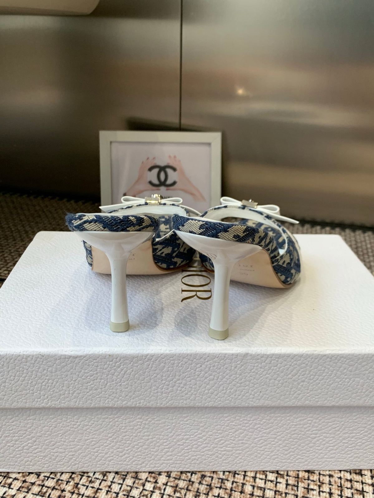 Dior 2026 SS Summer New Vintage Keychain High-Heeled Slippers