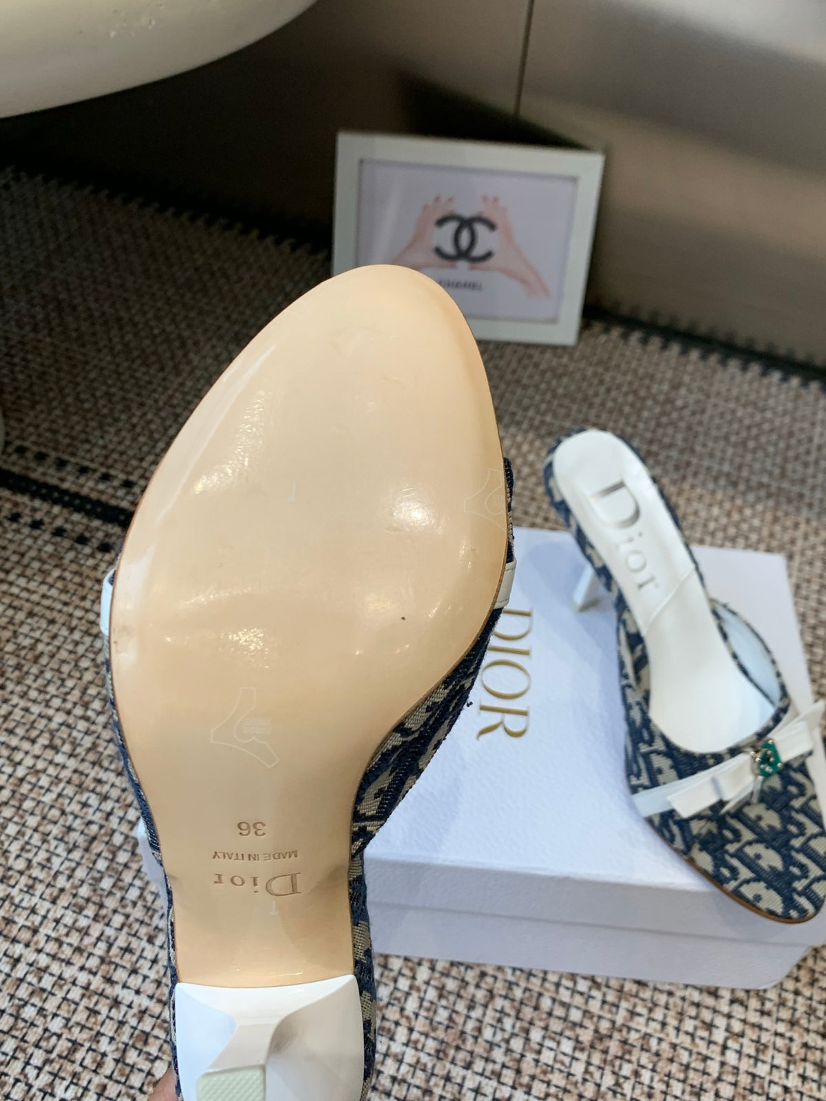 Dior 2026 SS Summer New Vintage Keychain High-Heeled Slippers
