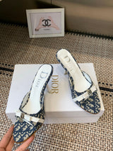 Dior 2026 SS Summer New Vintage Keychain High-Heeled Slippers