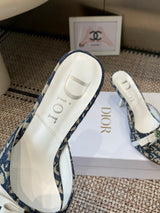 Dior 2026 SS Summer New Vintage Keychain High-Heeled Slippers