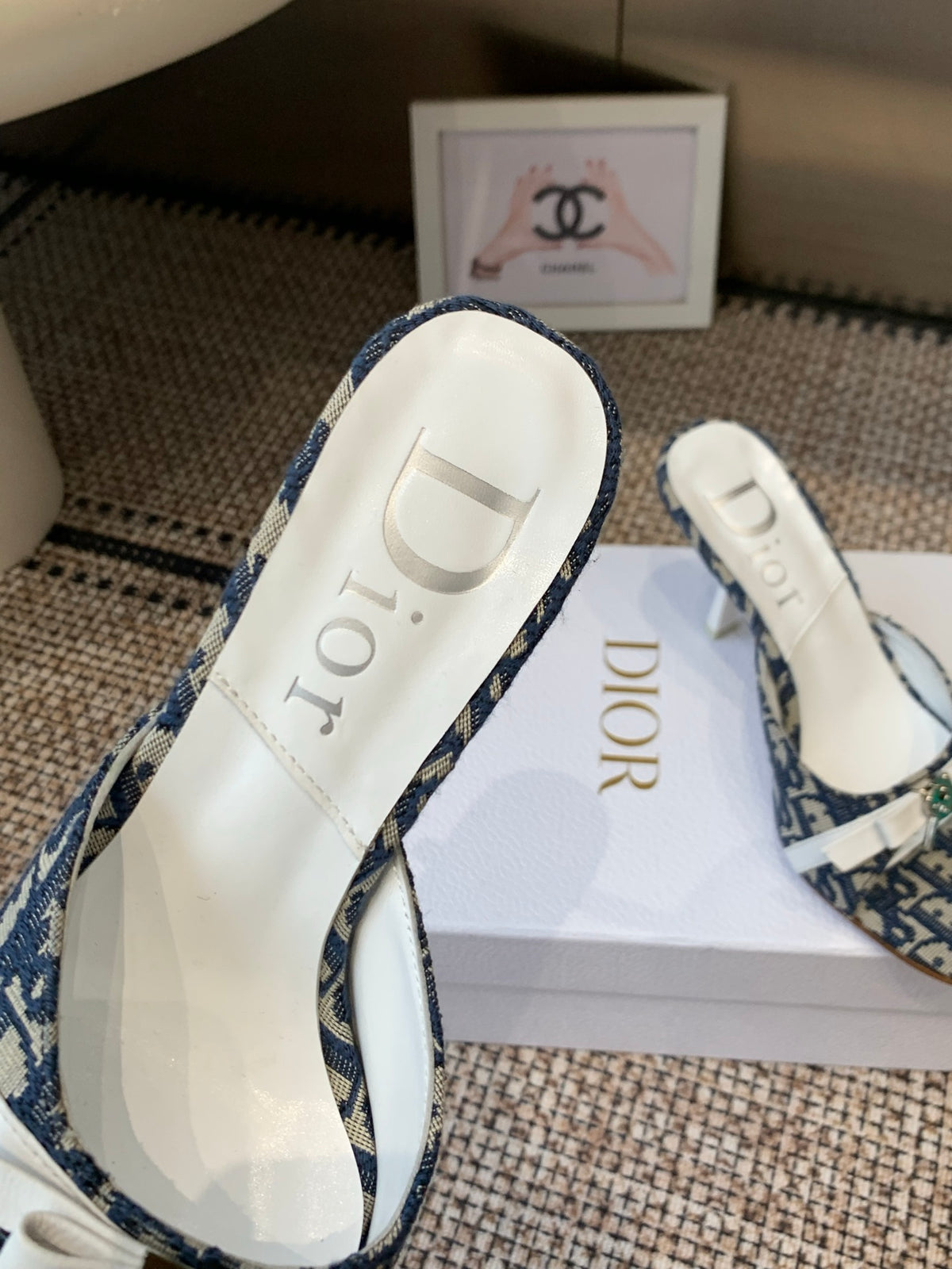 Dior 2026 SS Summer New Vintage Keychain High-Heeled Slippers