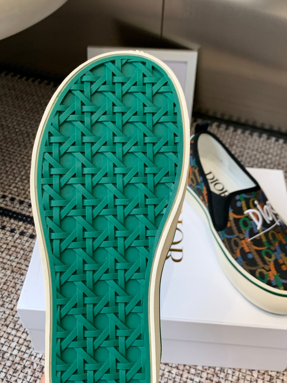 Dior's new 2026 Spring/Summer runway collection embroidered casual loafers