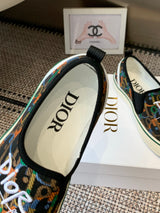 Dior's new 2026 Spring/Summer runway collection embroidered casual loafers