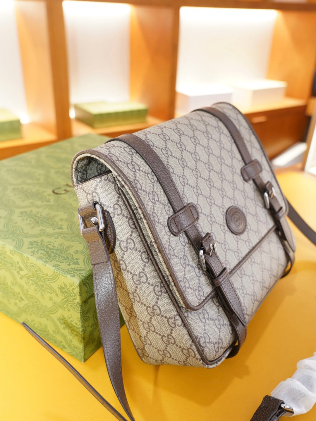 GUCCI official website synchronized high-quality crossbody shoulder bag