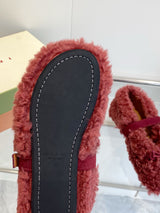 Marni SS26 Autumn/Winter New Style Furry Shoes