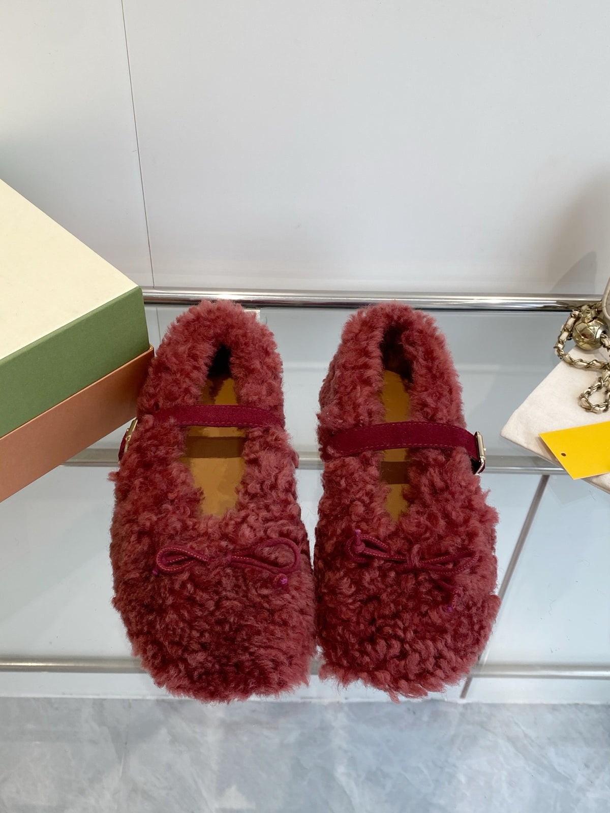 Marni SS26 Autumn/Winter New Style Furry Shoes