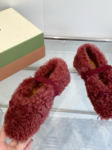Marni SS26 Autumn/Winter New Style Furry Shoes