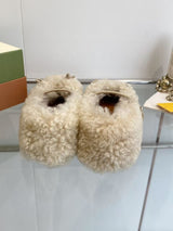 Marni SS26 Autumn/Winter New Style Furry Shoes
