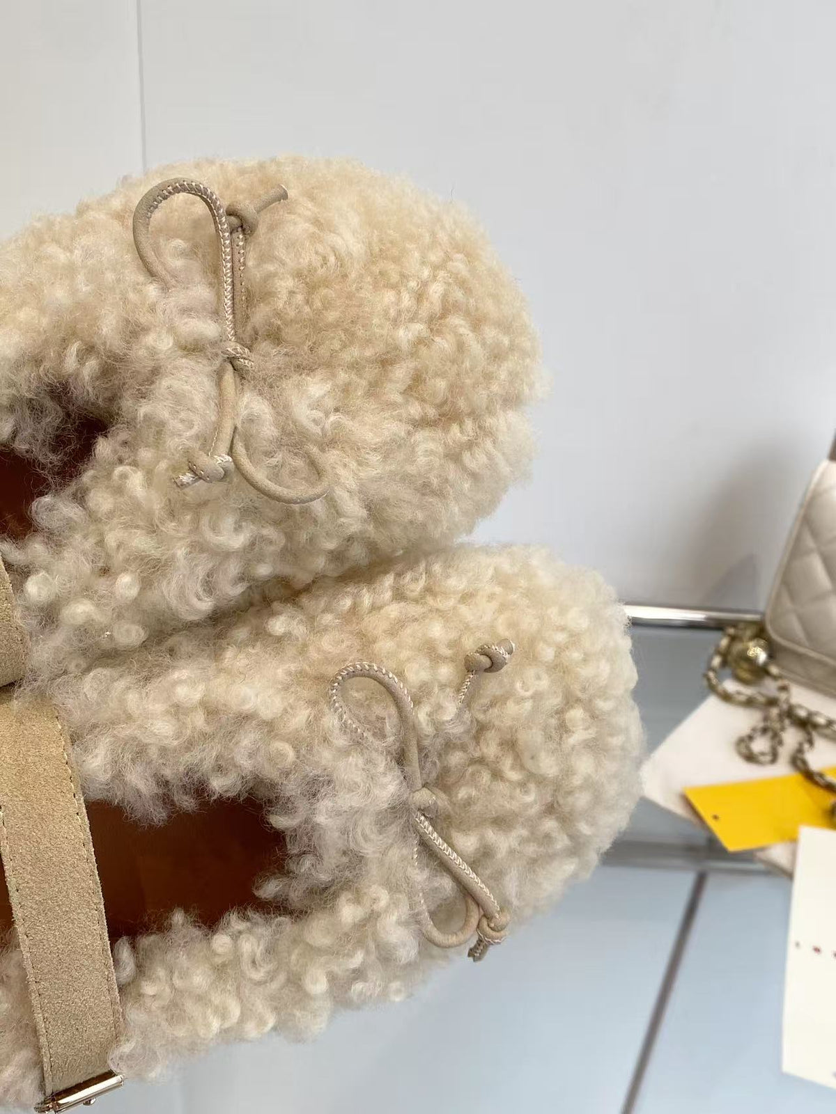 Marni SS26 Autumn/Winter New Style Furry Shoes