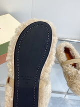 Marni SS26 Autumn/Winter New Style Furry Shoes