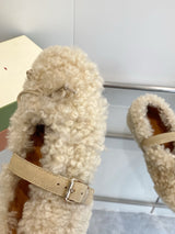 Marni SS26 Autumn/Winter New Style Furry Shoes