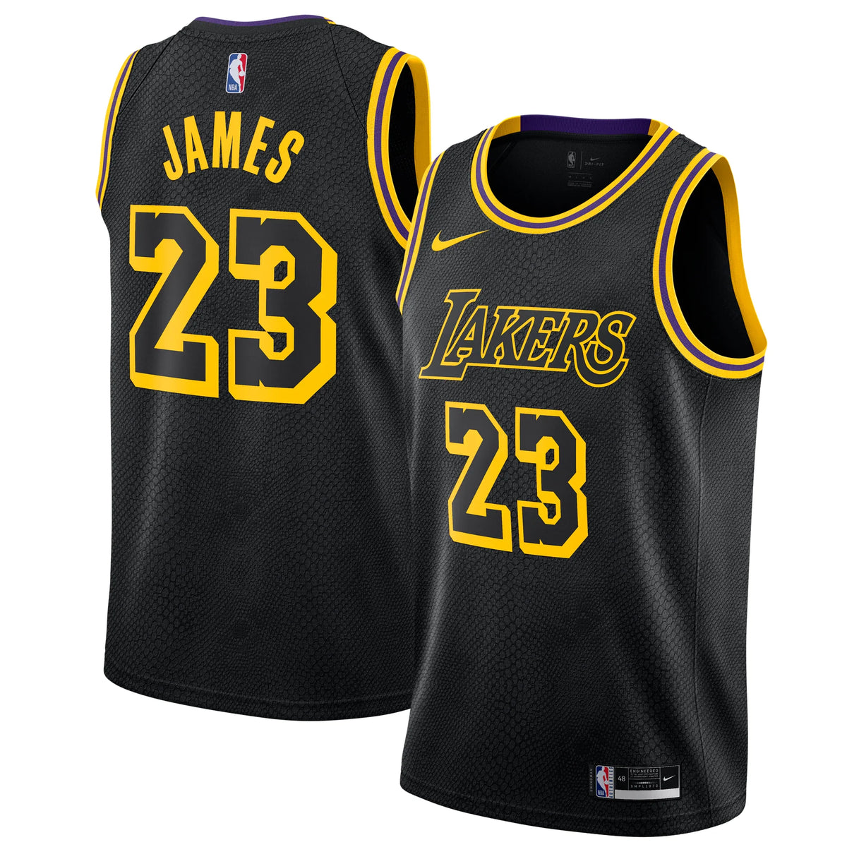 Los Angeles Lakers LeBron James black jersey