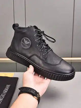 Armani has leather and fur men's shoes with code 27B7 Size38444 custom-made