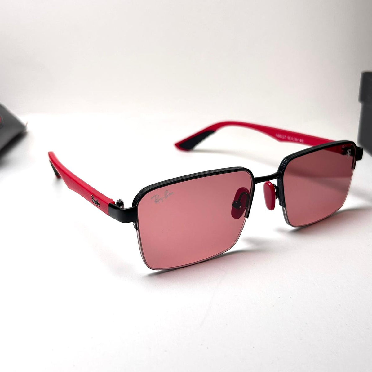 Ray Ban Ferrari Rectangular RB0307 - Red
