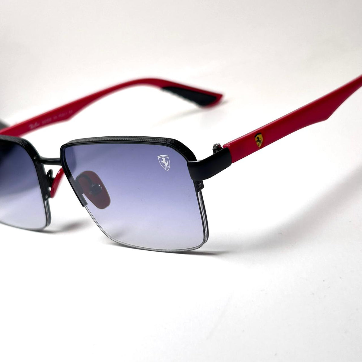 Ray Ban Ferrari Rectangular RB0307 - Red Blue Gradient
