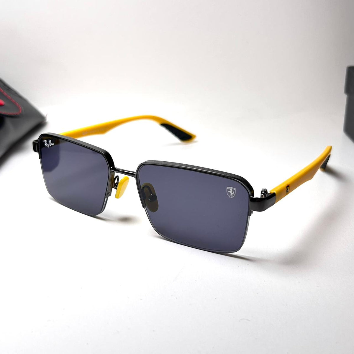 Ray Ban Ferrari Rectangular RB0307 - Yellow Black