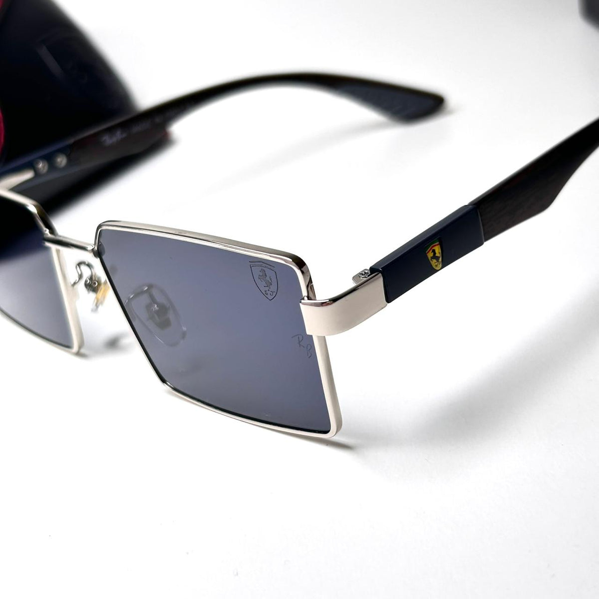 Ray Ban Ferrari Wooden Rectangular - Black
