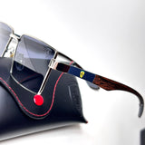 Ray Ban Ferrari Wooden Rectangular - Black