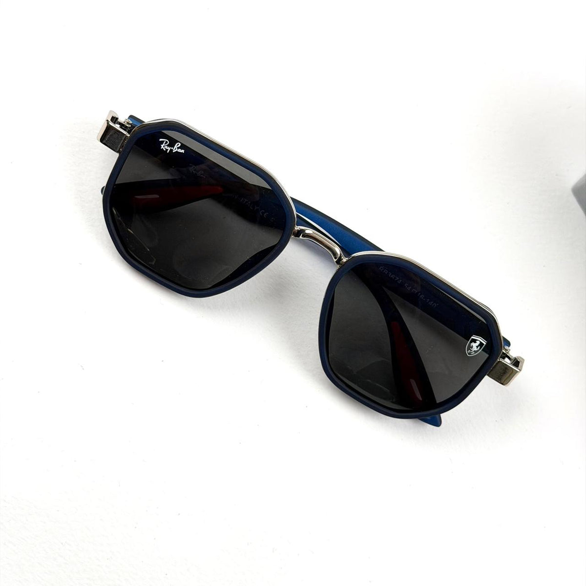 Ray Ban Geometric Scuderia Ferrari b - Silver Navy