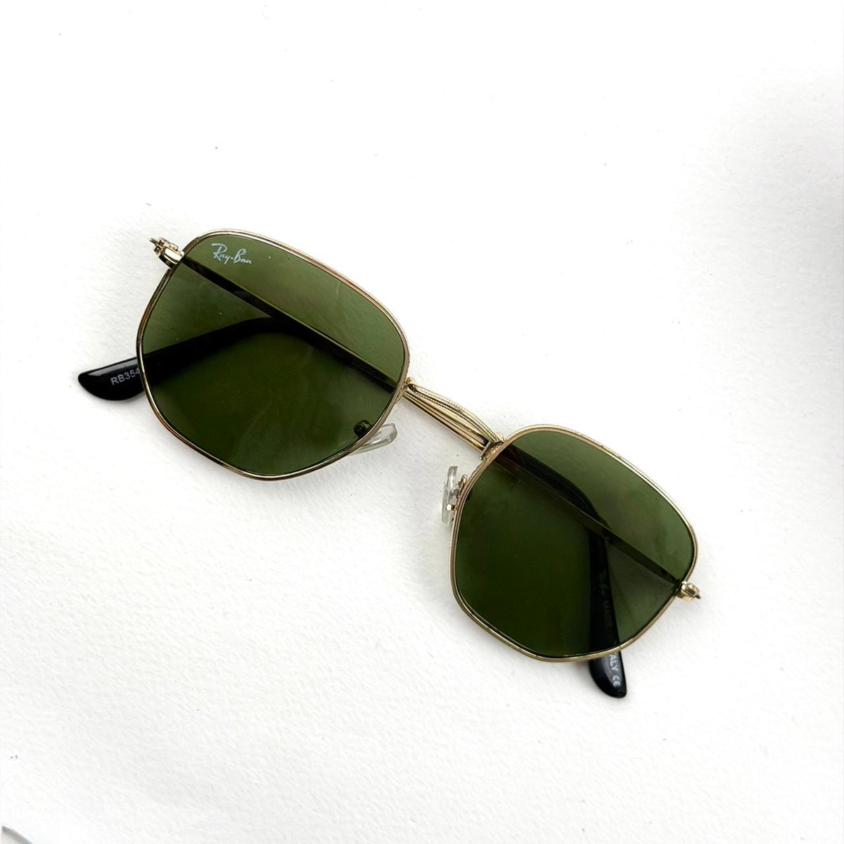 Ray Ban Hexagonal Classic b – Gold Green