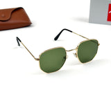 Ray Ban Hexagonal Classic b – Gold Green