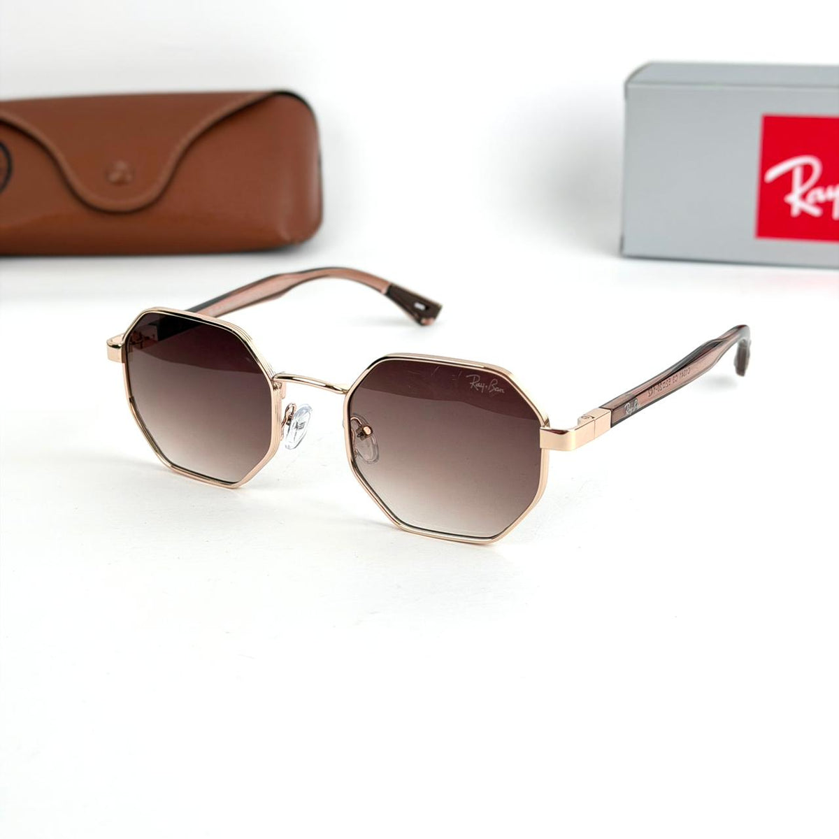 Ray-Ban Octagon Classic – Gold Brown