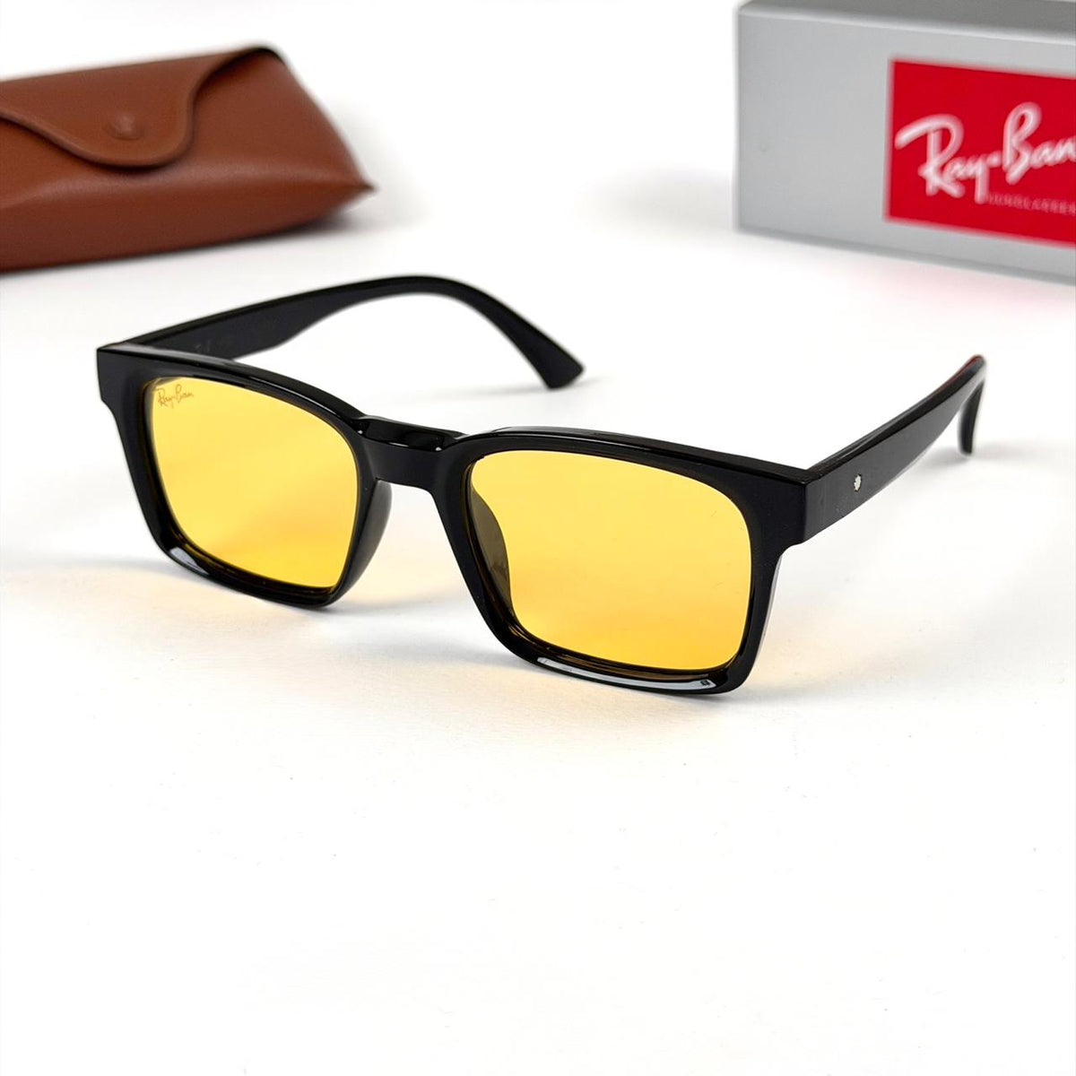 Ray Ban Rectangle Classic Y10 - Black Yellow