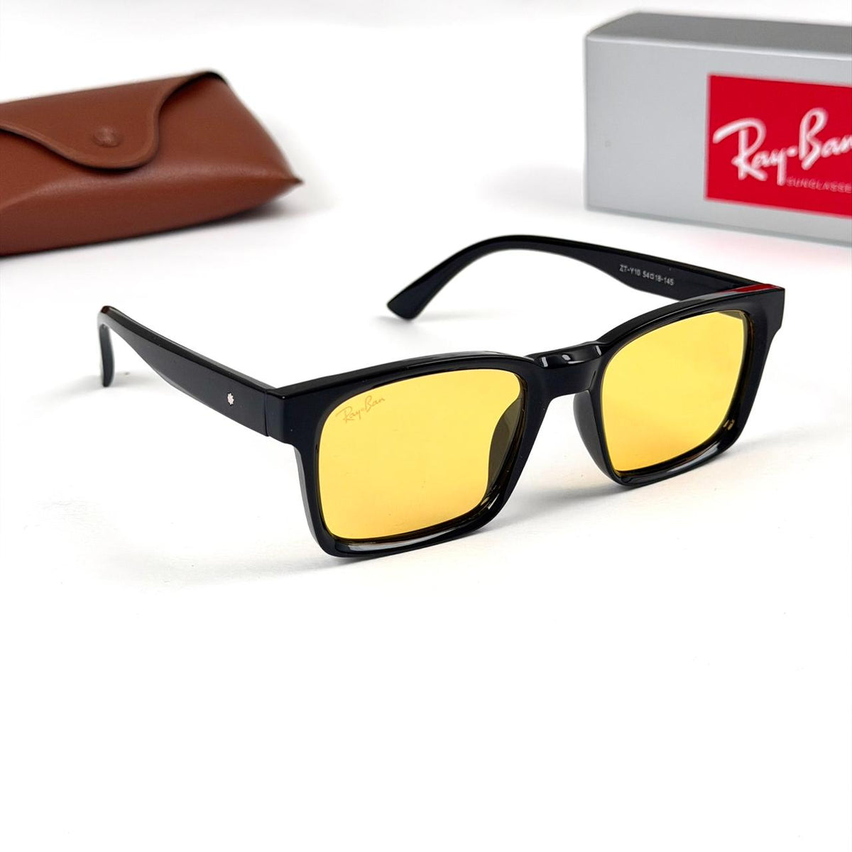 Ray Ban Rectangle Classic Y10 - Black Yellow