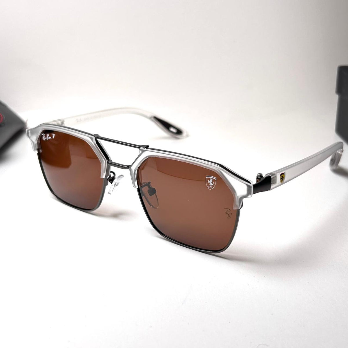 Ray Ban Scuderia Ferrari Squarish RB8329 - Crystal Brown