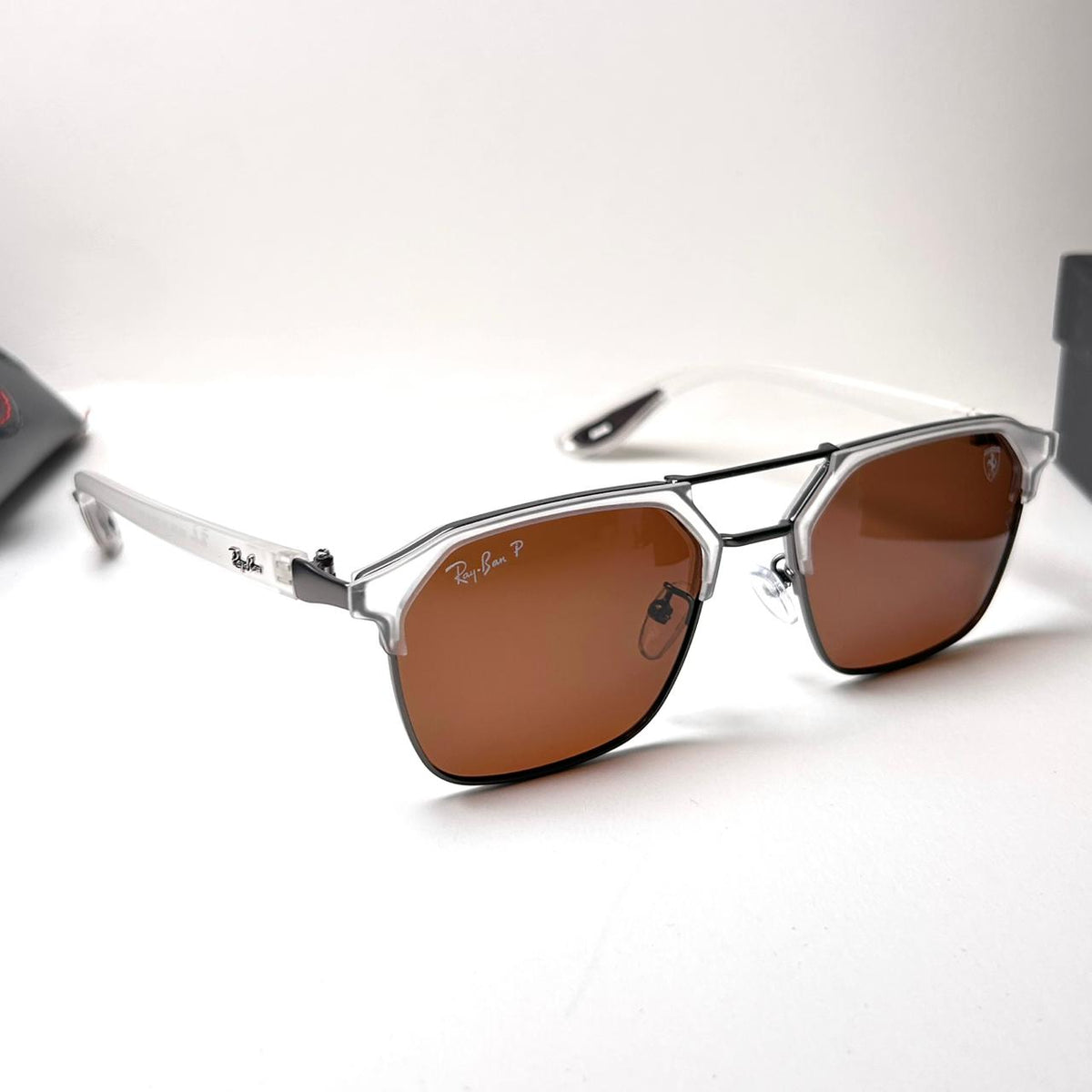 Ray Ban Scuderia Ferrari Squarish RB8329 - Crystal Brown