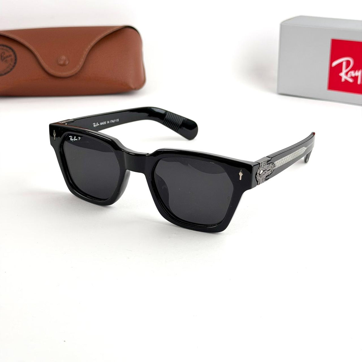 Ray Ban Square Polarized RB7743 – Black
