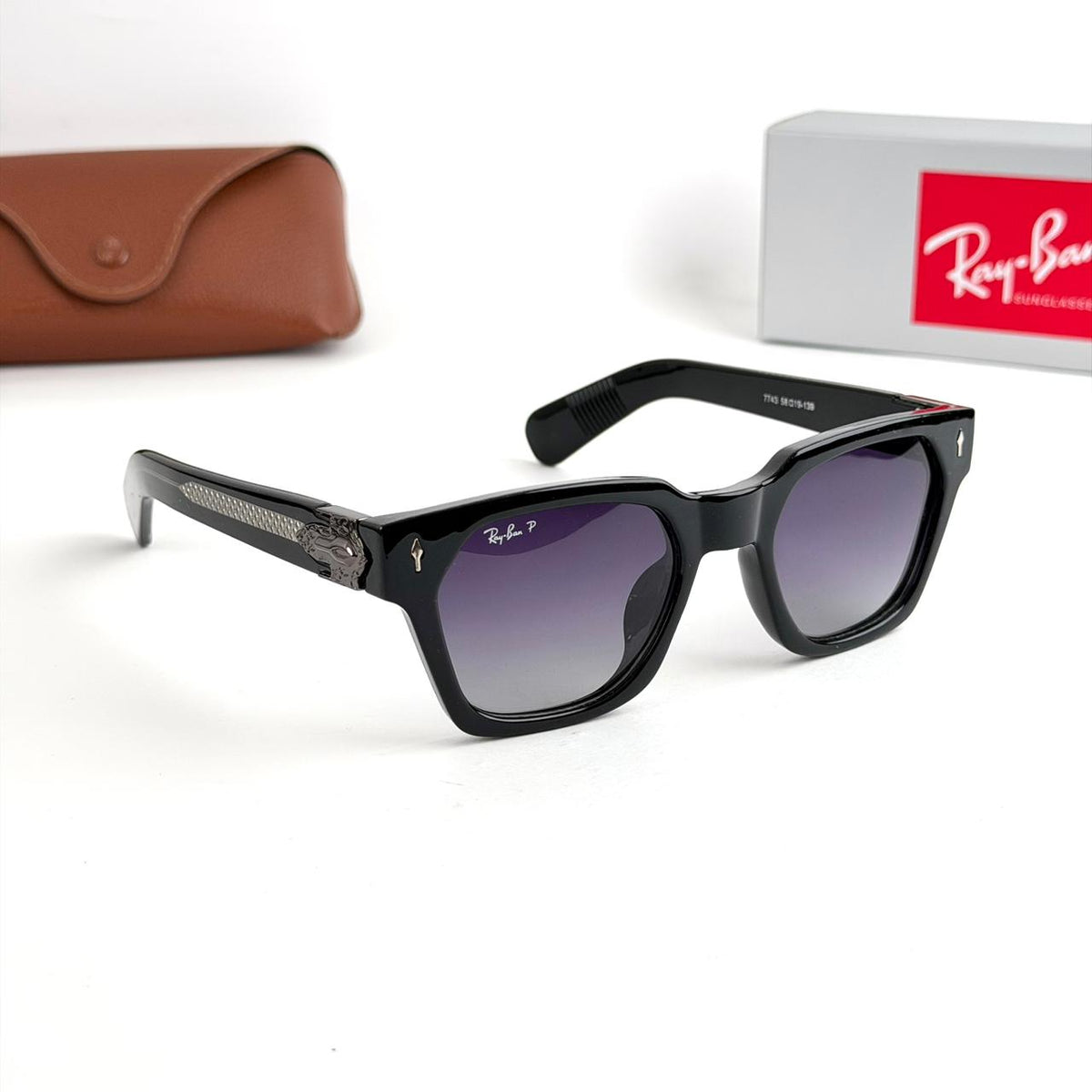 Ray Ban Square Polarized RB7743 – Purple Gradient